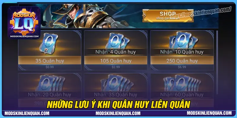 Các lưu ý khi nạp Liên Quân cần nắm rõ